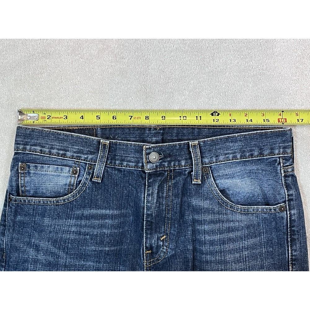 Levi's 527 Boot Cut Jeans Mens 32 X 34 Cowboy Ranch Rodeo Whiskering Med Wash - Picture 6 of 7